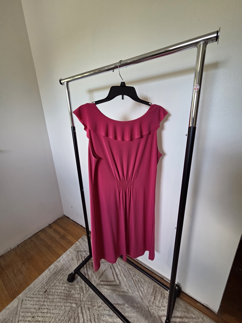 Pink Ruffle Sleeveless Dress - Picture 3 of 3